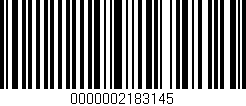 Código de barras (EAN, GTIN, SKU, ISBN): '0000002183145'