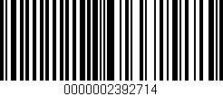 Código de barras (EAN, GTIN, SKU, ISBN): '0000002392714'