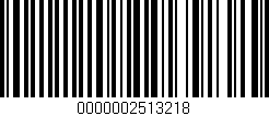 Código de barras (EAN, GTIN, SKU, ISBN): '0000002513218'
