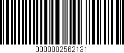Código de barras (EAN, GTIN, SKU, ISBN): '0000002562131'