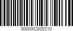 Código de barras (EAN, GTIN, SKU, ISBN): '0000002605210'