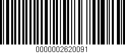 Código de barras (EAN, GTIN, SKU, ISBN): '0000002620091'