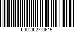 Código de barras (EAN, GTIN, SKU, ISBN): '0000002730615'