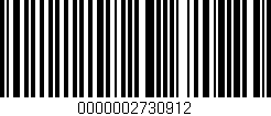 Código de barras (EAN, GTIN, SKU, ISBN): '0000002730912'