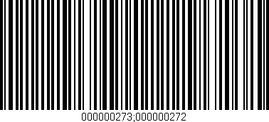 Código de barras (EAN, GTIN, SKU, ISBN): '000000273;000000272'