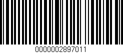 Código de barras (EAN, GTIN, SKU, ISBN): '0000002897011'