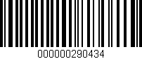 Código de barras (EAN, GTIN, SKU, ISBN): '000000290434'