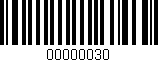 Código de barras (EAN, GTIN, SKU, ISBN): '00000030'