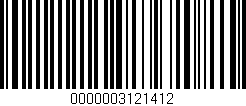 Código de barras (EAN, GTIN, SKU, ISBN): '0000003121412'