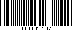 Código de barras (EAN, GTIN, SKU, ISBN): '0000003121917'