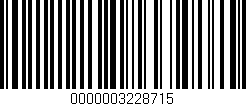 Código de barras (EAN, GTIN, SKU, ISBN): '0000003228715'