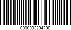 Código de barras (EAN, GTIN, SKU, ISBN): '0000003284780'
