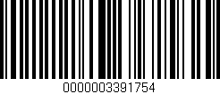 Código de barras (EAN, GTIN, SKU, ISBN): '0000003391754'