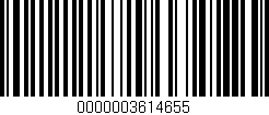 Código de barras (EAN, GTIN, SKU, ISBN): '0000003614655'