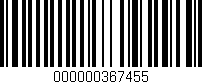 Código de barras (EAN, GTIN, SKU, ISBN): '000000367455'