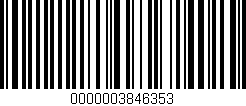 Código de barras (EAN, GTIN, SKU, ISBN): '0000003846353'