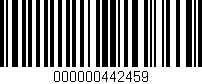 Código de barras (EAN, GTIN, SKU, ISBN): '000000442459'