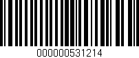 Código de barras (EAN, GTIN, SKU, ISBN): '000000531214'