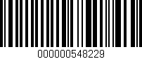 Código de barras (EAN, GTIN, SKU, ISBN): '000000548229'