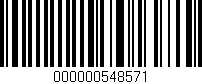 Código de barras (EAN, GTIN, SKU, ISBN): '000000548571'