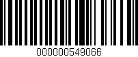 Código de barras (EAN, GTIN, SKU, ISBN): '000000549066'