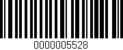 Código de barras (EAN, GTIN, SKU, ISBN): '0000005528'