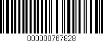Código de barras (EAN, GTIN, SKU, ISBN): '000000767828'