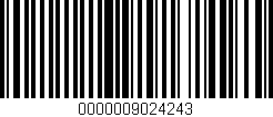 Código de barras (EAN, GTIN, SKU, ISBN): '0000009024243'