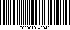 Código de barras (EAN, GTIN, SKU, ISBN): '0000010143049'