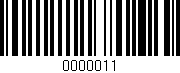 Código de barras (EAN, GTIN, SKU, ISBN): '0000011'