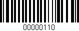 Código de barras (EAN, GTIN, SKU, ISBN): '00000110'