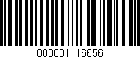 Código de barras (EAN, GTIN, SKU, ISBN): '000001116656'