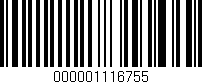 Código de barras (EAN, GTIN, SKU, ISBN): '000001116755'