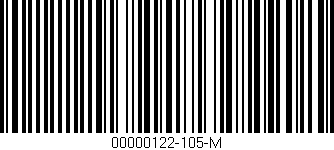 Código de barras (EAN, GTIN, SKU, ISBN): '00000122-105-M'