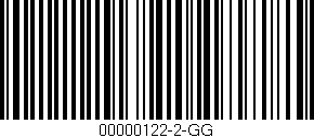 Código de barras (EAN, GTIN, SKU, ISBN): '00000122-2-GG'