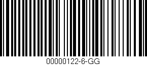 Código de barras (EAN, GTIN, SKU, ISBN): '00000122-6-GG'