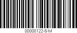Código de barras (EAN, GTIN, SKU, ISBN): '00000122-6-M'