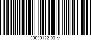 Código de barras (EAN, GTIN, SKU, ISBN): '00000122-98-M'