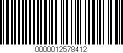 Código de barras (EAN, GTIN, SKU, ISBN): '0000012578412'