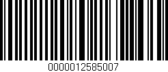 Código de barras (EAN, GTIN, SKU, ISBN): '0000012585007'