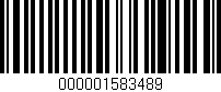 Código de barras (EAN, GTIN, SKU, ISBN): '000001583489'