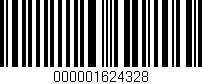 Código de barras (EAN, GTIN, SKU, ISBN): '000001624328'