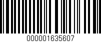 Código de barras (EAN, GTIN, SKU, ISBN): '000001635607'