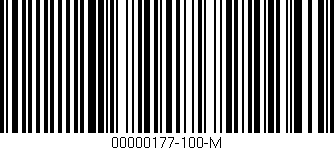 Código de barras (EAN, GTIN, SKU, ISBN): '00000177-100-M'