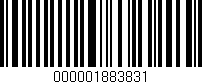 Código de barras (EAN, GTIN, SKU, ISBN): '000001883831'