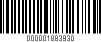 Código de barras (EAN, GTIN, SKU, ISBN): '000001883930'