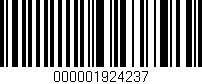 Código de barras (EAN, GTIN, SKU, ISBN): '000001924237'