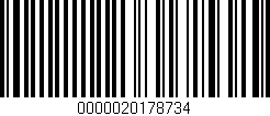 Código de barras (EAN, GTIN, SKU, ISBN): '0000020178734'