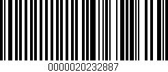 Código de barras (EAN, GTIN, SKU, ISBN): '0000020232887'