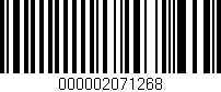 Código de barras (EAN, GTIN, SKU, ISBN): '000002071268'